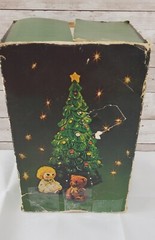 Vintage Avon Christmas Tree Hostess Ceramic Set Salt & Pepper Brazil Pomander