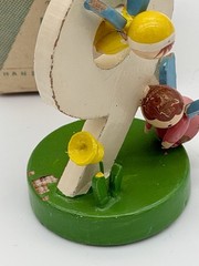VTG Complete Sevi Wooden Birthday Cake Toppers Handmade In Italy Set of 11