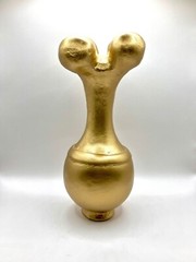Poporo Rustic Golden in Hollow Clay, Quimbaya Culture