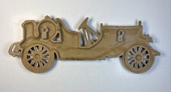 Vintage Sexton Cast Metal Iron Yellow Auto Wall Art Decoration Hanging Plaque