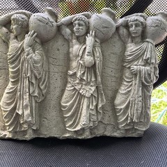 Greek Pla/ster (plastic) Relief Frieze Roman times sculptures toga Decor 15×11”!