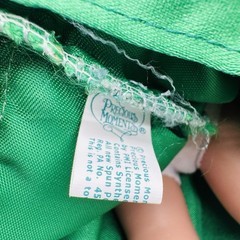PRECIOUS MOMENTS Vinyl Doll IRELAND Irish Traditional Green White Dress