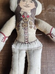 VTG HALLMARK Famous Americans ANNIE OAKLEY Cloth Doll Americana MISSING SKIRT