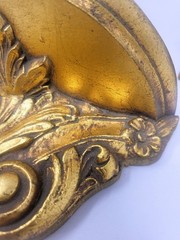Pair Neoclassical Gold Gilt Wall Shelf Shelves Brackets Possible 1940s Italy Vgt