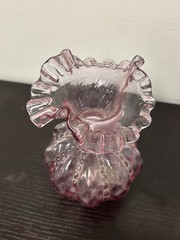 Vintage Art Glass Lot Fenton Vase Lead Crystal Box Paperweight Figurines