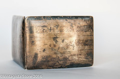 1910 Edwardian Cigarette/Business Cards Holder. Silverpalted