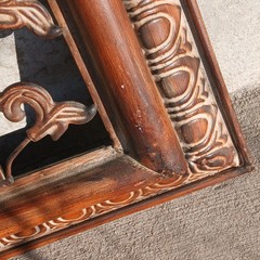 Vintage Art Nouveau Style Heavy Bronze Metal Wall Hanging Art Ornate Roses