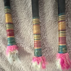 vtg Lot – 9 Traditional Bamboo Andean Tribal Folk Art Panpipe flute/blowguns