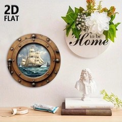 CIFbuy Nautical Sailboat Wall Art Vintage Coastal Decor for Home
