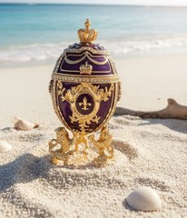 Faberge eggs Imperial Royal Handmade Fabergé egg Trinket 24k Gold 300 Swarovki