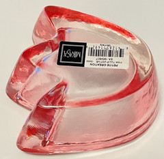 MIKASA Heavy Glass Pink Tulip Flower Votive 4 3/4 inch NEW with box