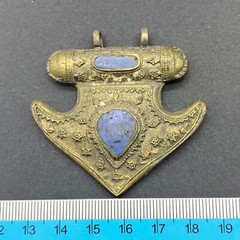Afghanistan Wonderful Mix silver Amulet Pendant With Torquise stone