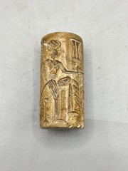 Near eastern Seal Collectibles Stone Intaglio Carved Signet Historical Seal Bead