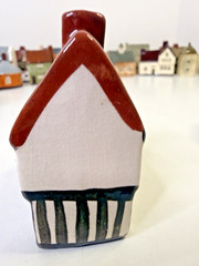 Mudlen End Studio Felsham Suffolk Pottery Miniature House Cottage #16 Red Roof
