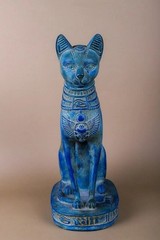 EGYPTIAN ARTIFACTS A RARE AUTHENTIC PHARAONIC CAT FIGURINE OF GODDESS BASTET BC