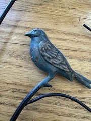 1960’s Birds Tree Branches Black Blue Gold Metal Wall Art MCM MID CENTURY MODERN
