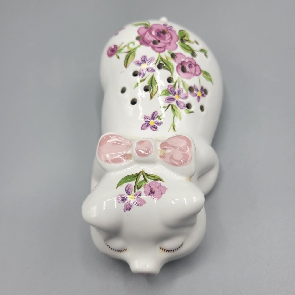 Vintage 1978 Avon Ceramic Potpourri Pig Ceramarte Made In Brazil Powder Shaker