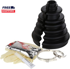 CVS18 Universal Split Constant Velocity Joint Gaiter Boot Replacement Kit Black