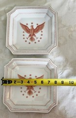Ethan Allen Set Of 2 Salad Plates American Traditional Interiors Eagle 13 Stars
