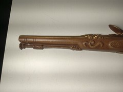 Pair of Vintage Sexton Flintlock Pistols Metal Wall Art Decor