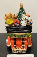 Fitz and Floyd Santa’s Classic Car Musical Figurine Wind Up Holiday Collectible
