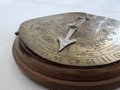 Antique Calendar Astrological Art Horoscope Wall Hanging Decor Broken ***