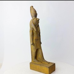 Ancient Egyptian Falcon Bird God Horus Statue large heavy stone Egyptian BC