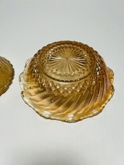 Vintage Carnival Glass Candy Dish Bowls Unbranded 6.5″