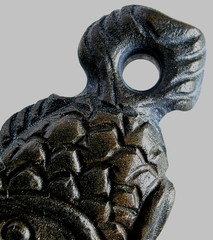 300 BC Ancient Carved Engraved Gemstone Pendant Medallion Amulet Fish