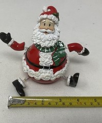 FITZ & FLOYD Jiggling Bobblehead Santa Christmas Décor Figurine (2005)
