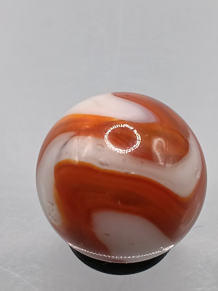 .65″ Vintage Marble-Oxblood Swirls- Alley Akro- #CE-63