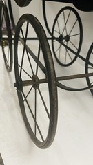 Antique 1800 Uhlen Carriage Rochester NY With Victorian Dolls Metal Wheels Rare