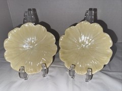 Belleek Ireland Porcelain Flower Trinket Dish (Two)