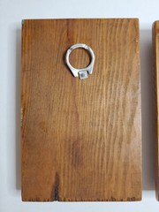 Wood Handmade Plaques Hobby 70s Style Primitve Country 2 Count 3.88″ Wide 6″ Tal