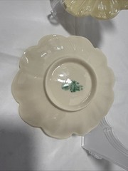 Belleek Ireland Porcelain Flower Trinket Dish (Two)