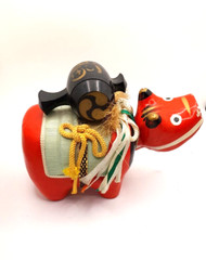 Akabeko Fukushima Aizu Folk Crafts – Lucky Charms -Papier Mache Bobble Head Cow