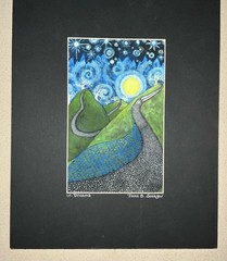 Julie B. Salazar Artist Signed & Matted “Un Dreams” New Mexico
