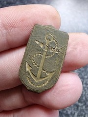 Rev War Royal Navy Anchor Clog Clasp Georgian 18thc Detecting Find Antique
