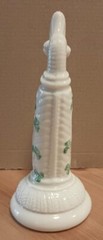 Vintage Belleek 6” Shamrock Harp handmade in Ireland 7th Gold Mark Excellent