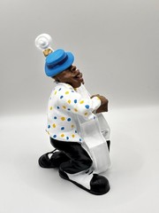 Vintage Jazz Band Ceramic Figurine Set Pianist Singer Guitar Bass Clarinet
