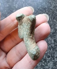Rare Roman Candlestick Holder Zoomorphic Antique Metal Detecting Find AD 100-300