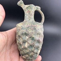 Genuine Ancient Roman Glass Pitcher Jug Circa 1st-2nd Century AD