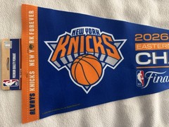 NY KNICKS PENNANT 2026 NBA FINALS EASTERN CONFERENCE CHAMPS BASKETBALL BANNER