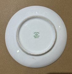4 Vintage Meito China Hand Painted Landscape Plates 6 1/2″ Japan