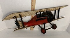 Sexton 1122 1123 1124 Vintage Metal Bi Planes Yellow Red And Green 3 Planes