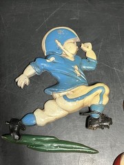 1976 homco cast Metal football players USA Made Wall Hangers… Aluminum?