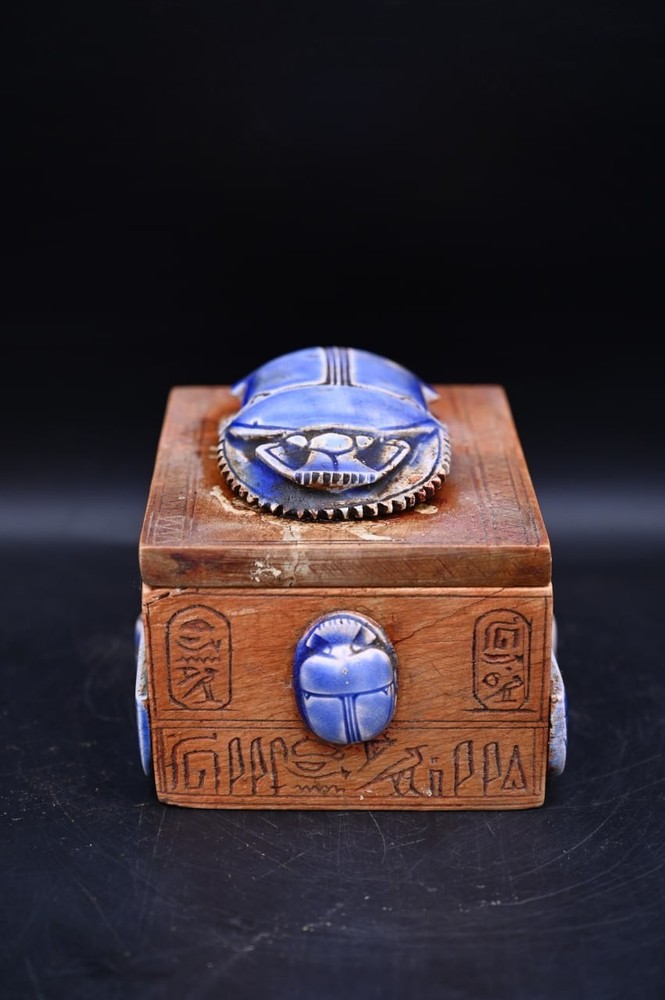 Scarab Stone Keepsake Box Rare Ancient Egyptian Antiquities Egyptian BC