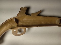Pair of Vintage Sexton Flintlock Pistols Metal Wall Art Decor