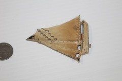 Vintage Hubley Sailboat Miniature Boat Cast Metal Nautical Paperweight USA 3″