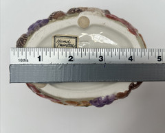 Fitz And Floyd Ceramic Dish Reticulated Design Autumn Leaves Squirrel Acorns